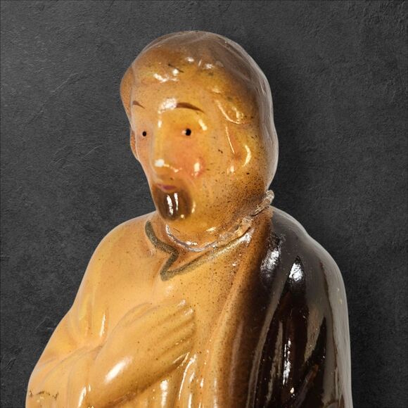 Vintage 11-Piece Nativity Set Manger Taiwan Ceramic Figures Only Missing Joseph - Picture 13 of 16